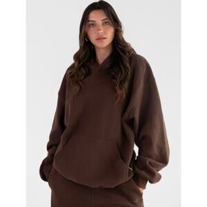 NWT SOLD OUT Online! Comfrt Minimalist Hoodie Walnut Color. Retails $120